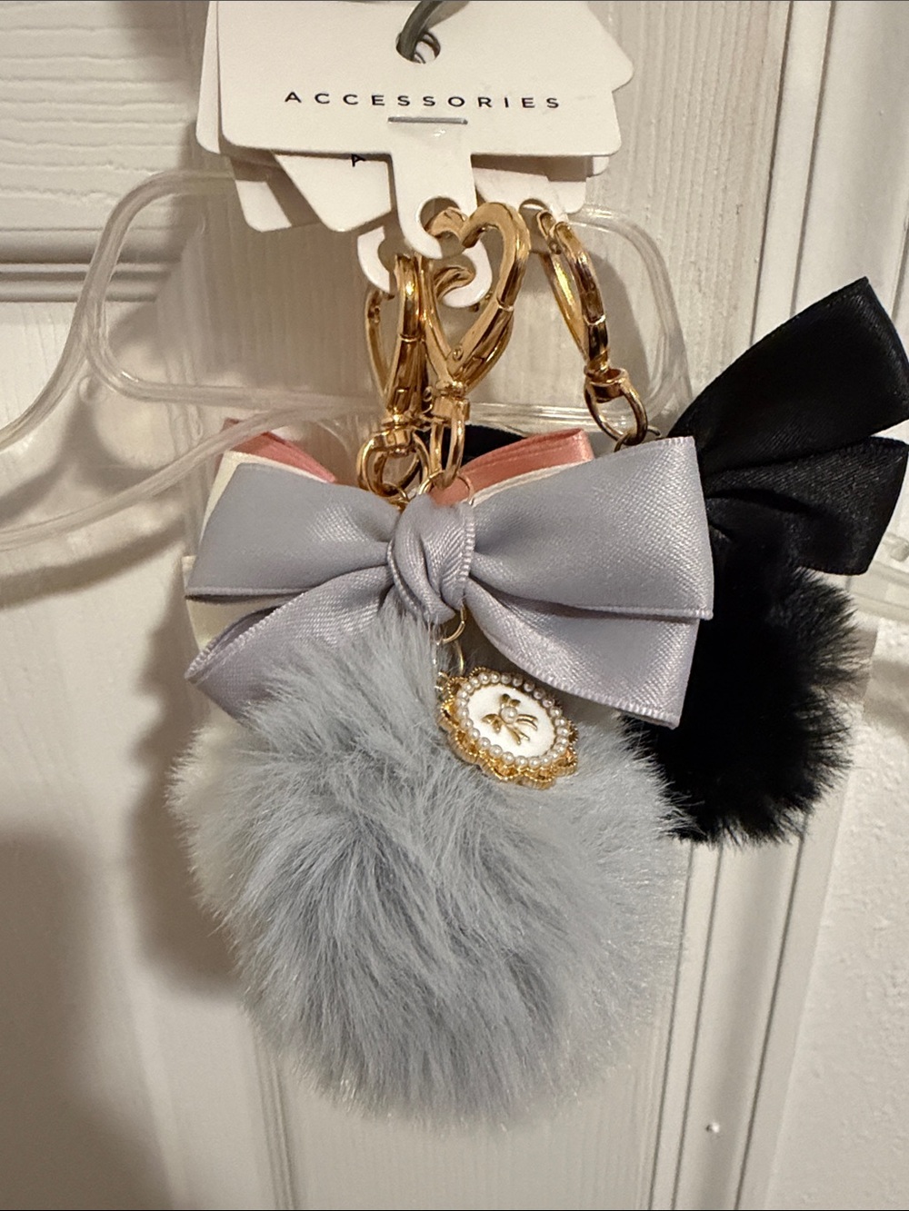 Bow Bag Charm with Bow Pendant - Picture 3 of 6